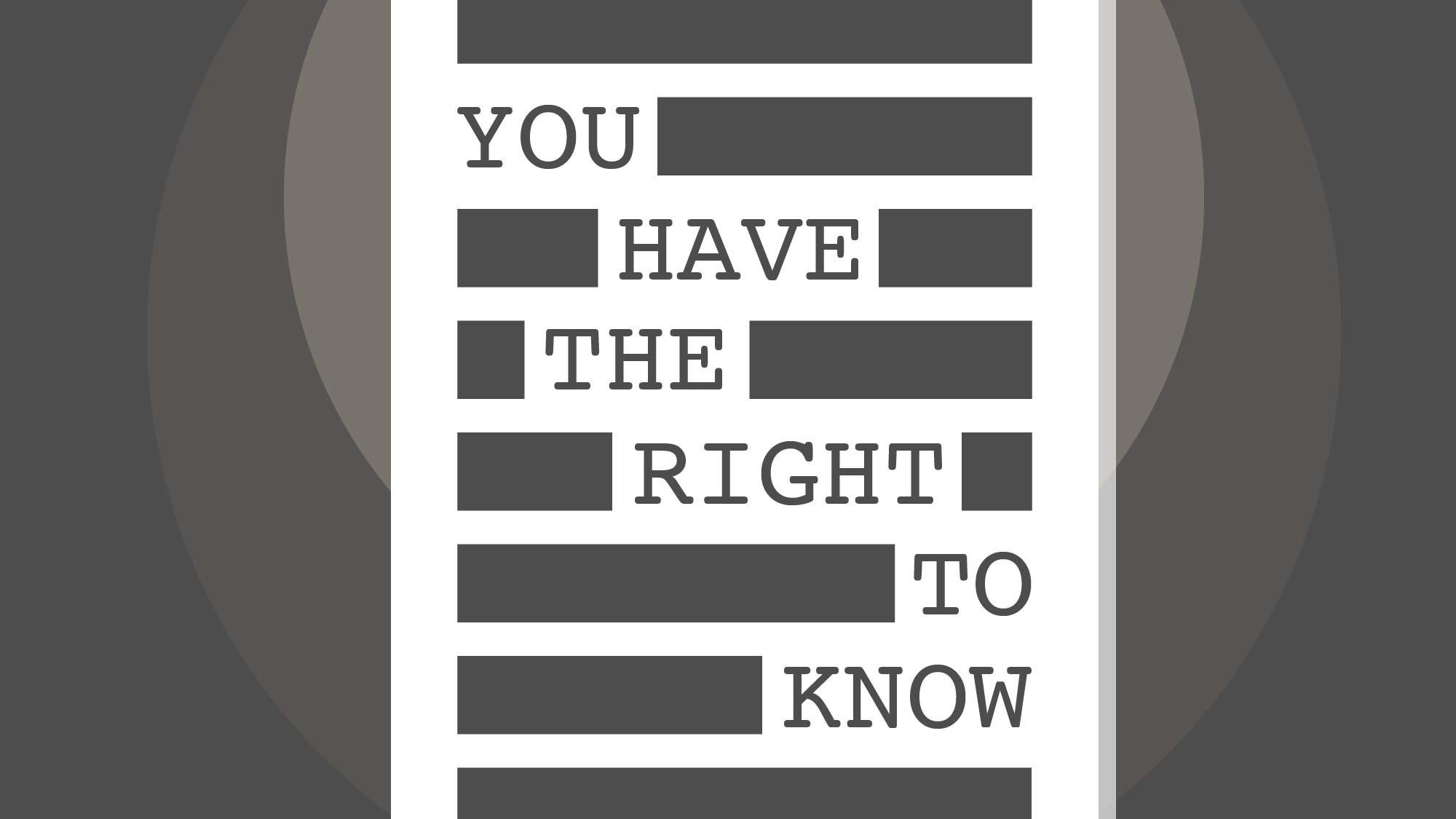 Information Campaign – You Have The Right To Know | USAID Civil Society ...